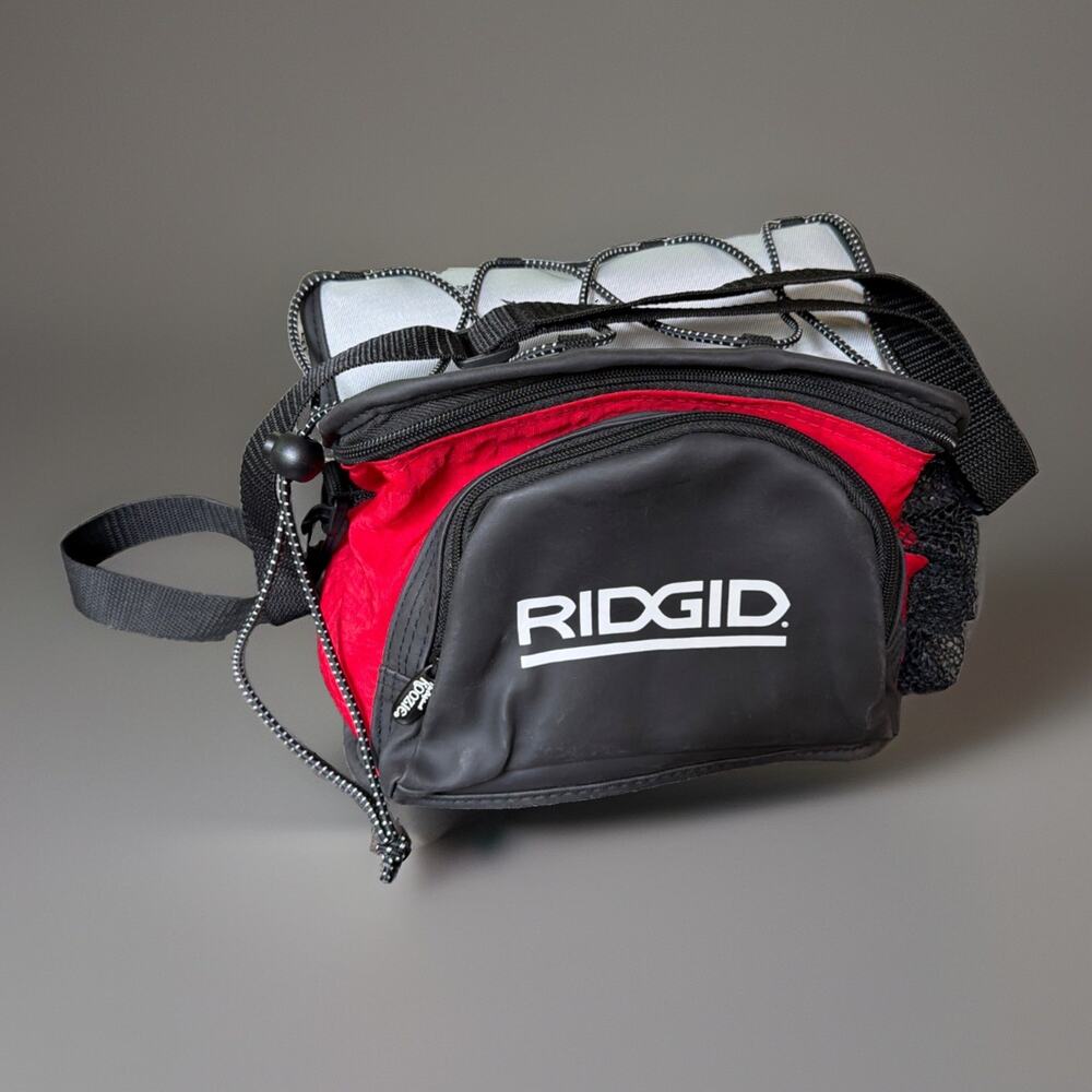 Ridgid Tools Cooler Promo by Koozie RARE lunch bag 10 x 8 x 8 NWOT Black Red
